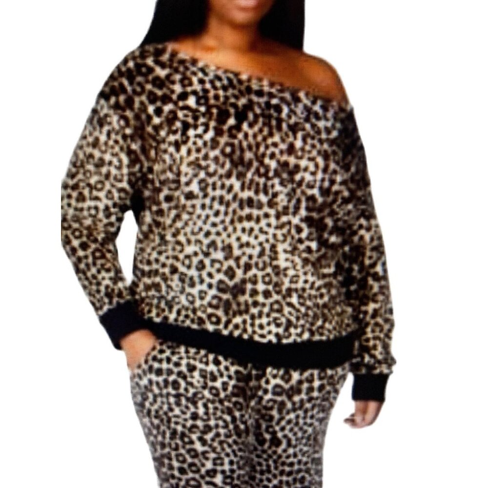 NWT MICHAEL KORS PLUS SIZE ANIMAL-PRINT VELOUR DARK CAMEL varies